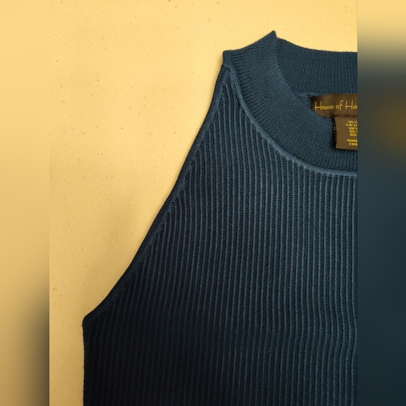 House Of Harlow 1960 Sleeveless Halter Neck Knit Top - Picture 4 of 4